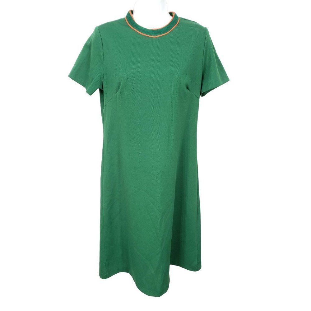 Sears Green‎ orange Vintage Dress